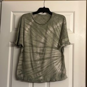 green tie dye tee shirt